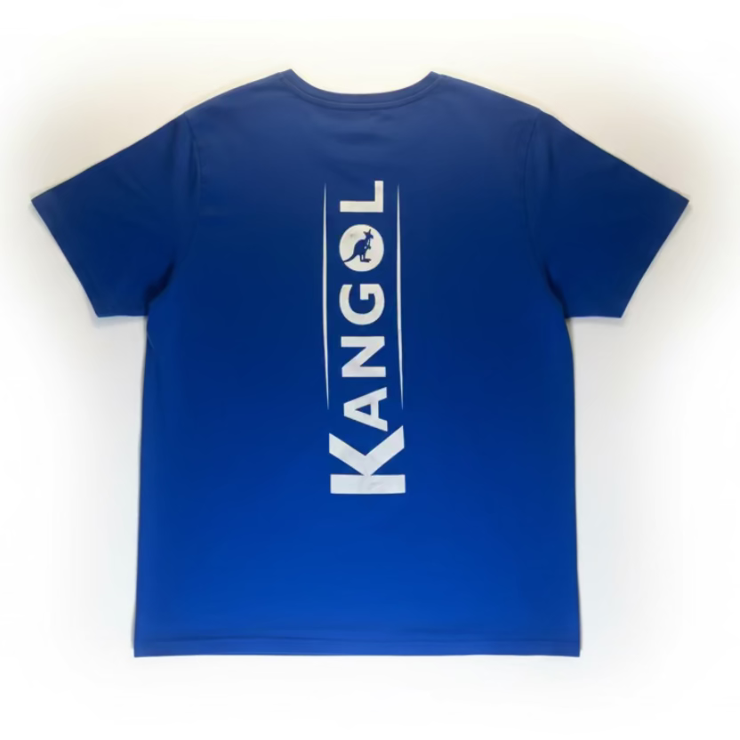 Blue short sleeve t-shirt with Kangol logo
