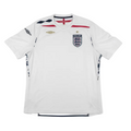 White sports jersey with England and Umbro logos on a white background