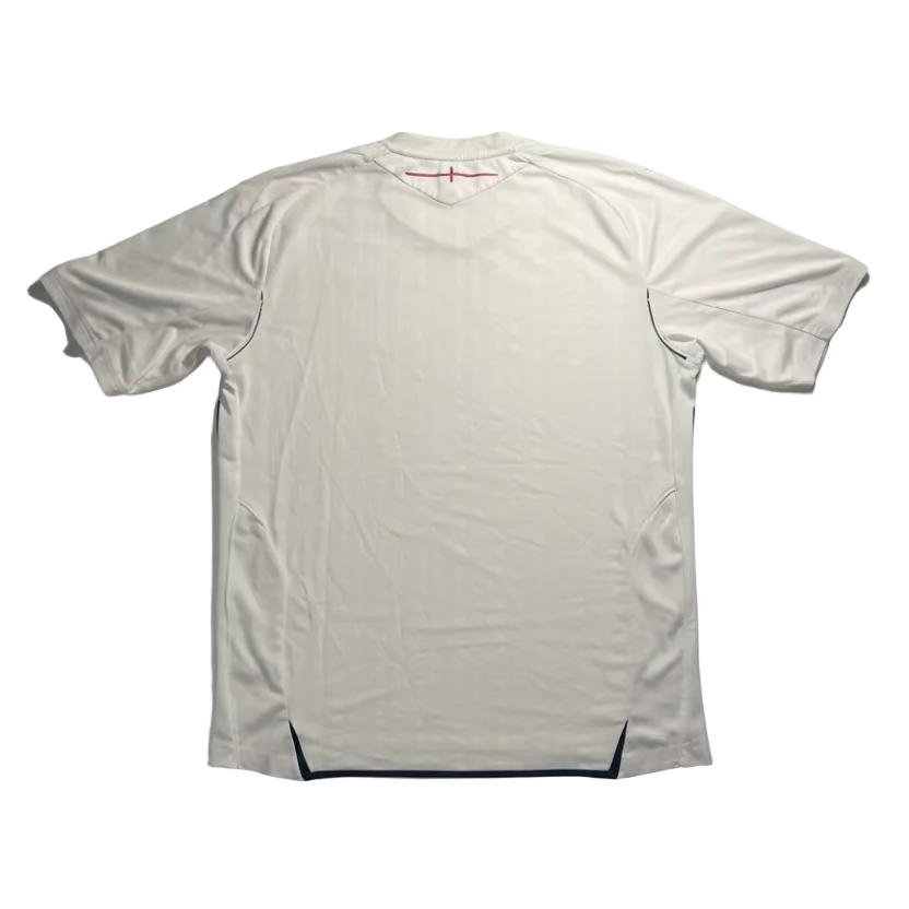 White sports jersey with a logo on a white background