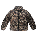 Leopard print jacket on a white surface